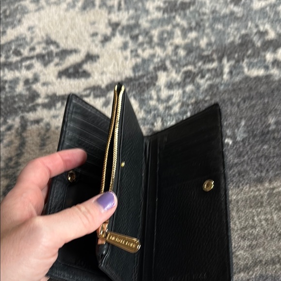 Michael Kors Black Leather Wallet - Picture 4 of 6